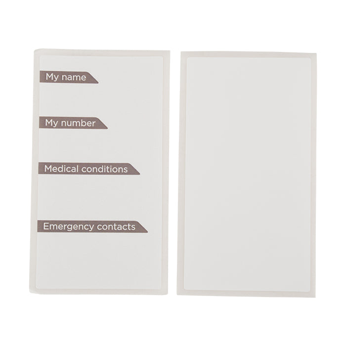 B1000 - Emergency Info Stickers – Simply Big New Zealand